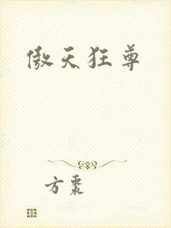 傲天狂尊封面