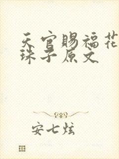 天官赐福花怜塞珠子原文