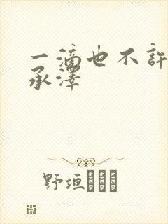 一滴也不许漏魏承泽封面