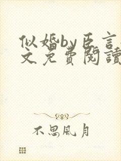 似婚by臣言全文免费阅读笔趣阁封面