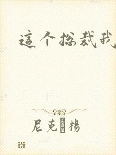 这个总裁我要了