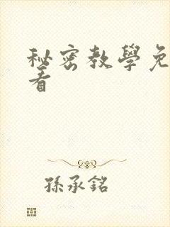秘密教学免费观看