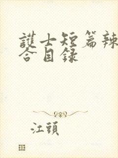 护士短篇辣文集合目录封面