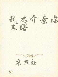 我不介意你又丑又瞎