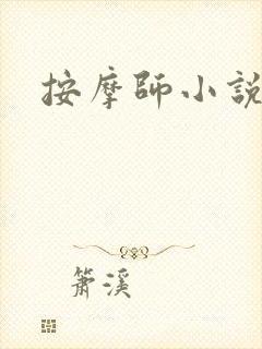 按摩师小说封面