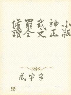 修罗武神小说阅读全文正版