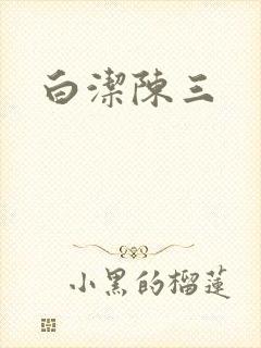 白洁陈三