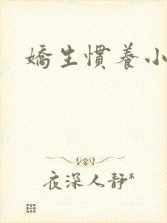 娇生惯养小说封面