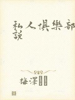 私人俱乐部 小说