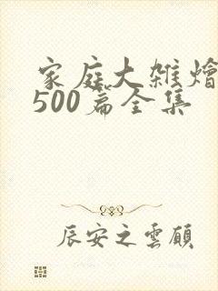 家庭大杂烩小说500篇全集