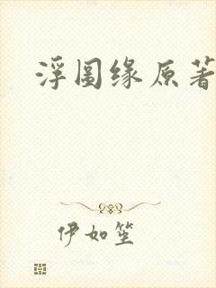 浮图缘原著小说封面