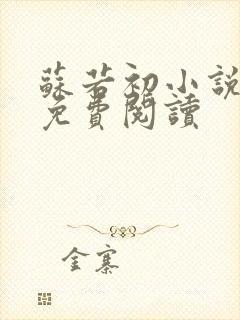 苏若初小说全文免费阅读