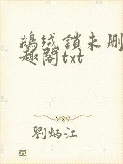 鹅绒锁未删除笔趣阁txt封面