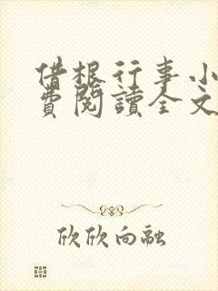 借根行事小说免费阅读全文在线阅笔趣无弹窗封面