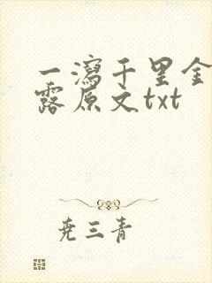 一泻千里金银花露原文txt