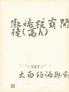 傲娇校霸开荤以后(高h)封面