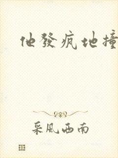 他发疯地撞着他