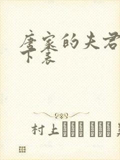 唐家的夫君们帘下衾封面