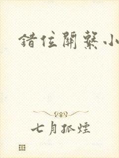 错位关系小说封面