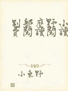 别那么野小说免费阅读阅读封面