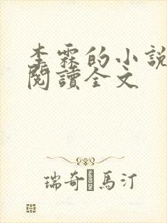 李霖的小说免费阅读全文封面