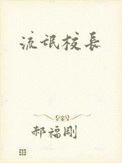 流氓校长封面