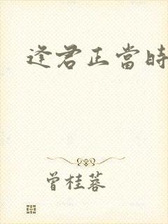 逢君正当时