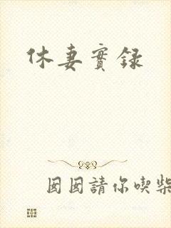 休妻实录封面