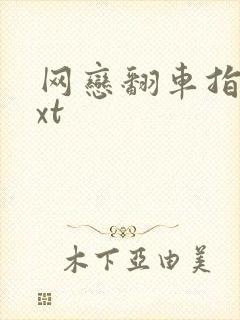 网恋翻车指南txt