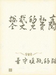 总裁的私有宝贝全文免费阅读