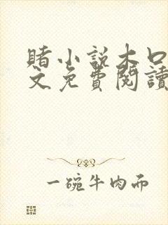 赌小说木口银全文免费阅读笔趣阁封面