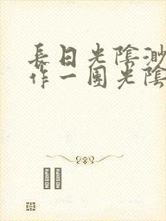 长日光阴渺渺乱作一团光阴似箭