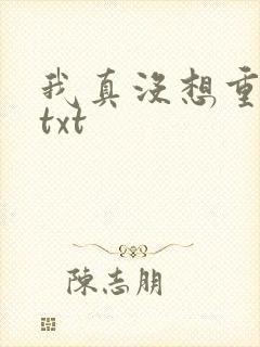 我真没想重生啊txt封面