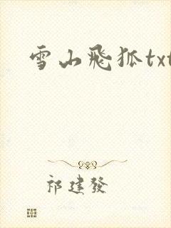 雪山飞狐txt