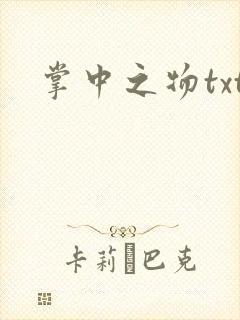 掌中之物txt