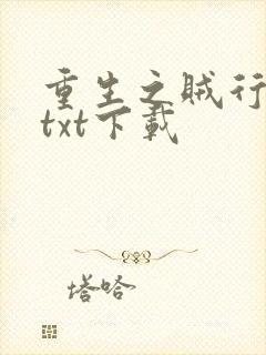 重生之贼行天下txt下载