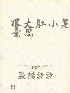 眼大肚小是什么意思