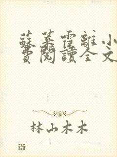 苏莱霍离小说免费阅读全文