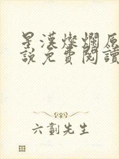星汉灿烂原著小说免费阅读