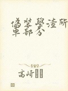 伪装学渣所有开车部分