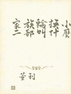 家族轮换小说第二部叫什么名字