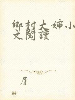 乡村大婶小说全文阅读