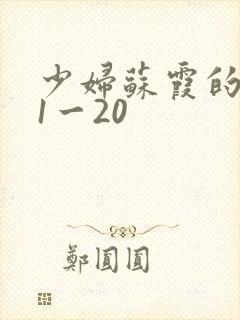 少妇苏霞的沉沦1一20