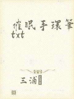 催眠手环笔趣阁txt