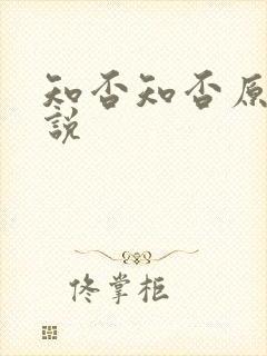 知否知否原著小说