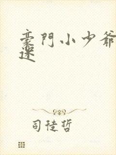豪门小少爷是财迷封面