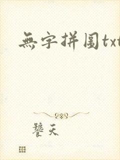 无字拼图txt封面