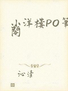 小洋楼PO笔趣阁