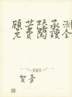 顾芒陆承洲小说免费阅读全文免费阅读下载封面