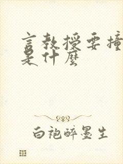 言教授要撞坏了是什么
